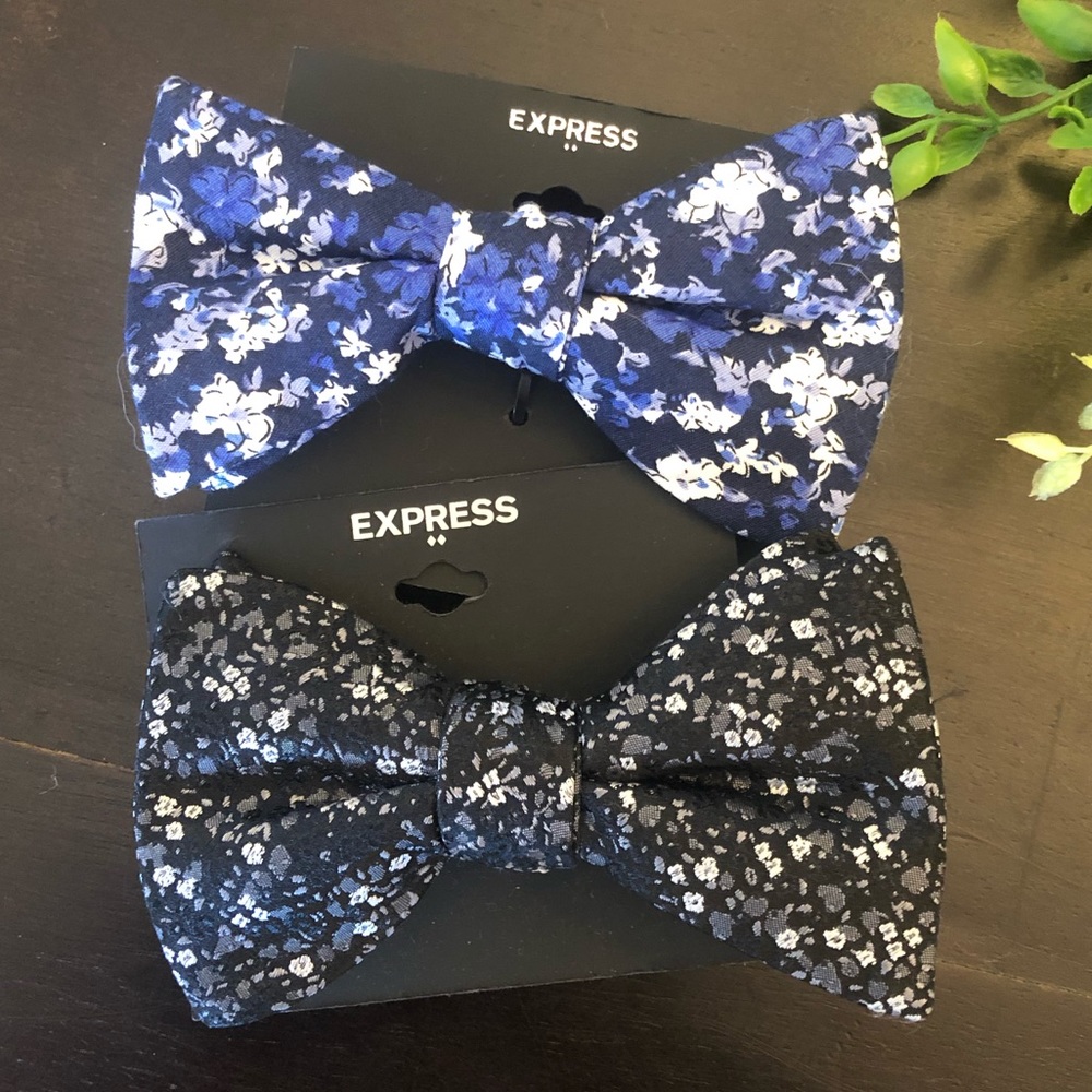 2 Express Floral Bow ties